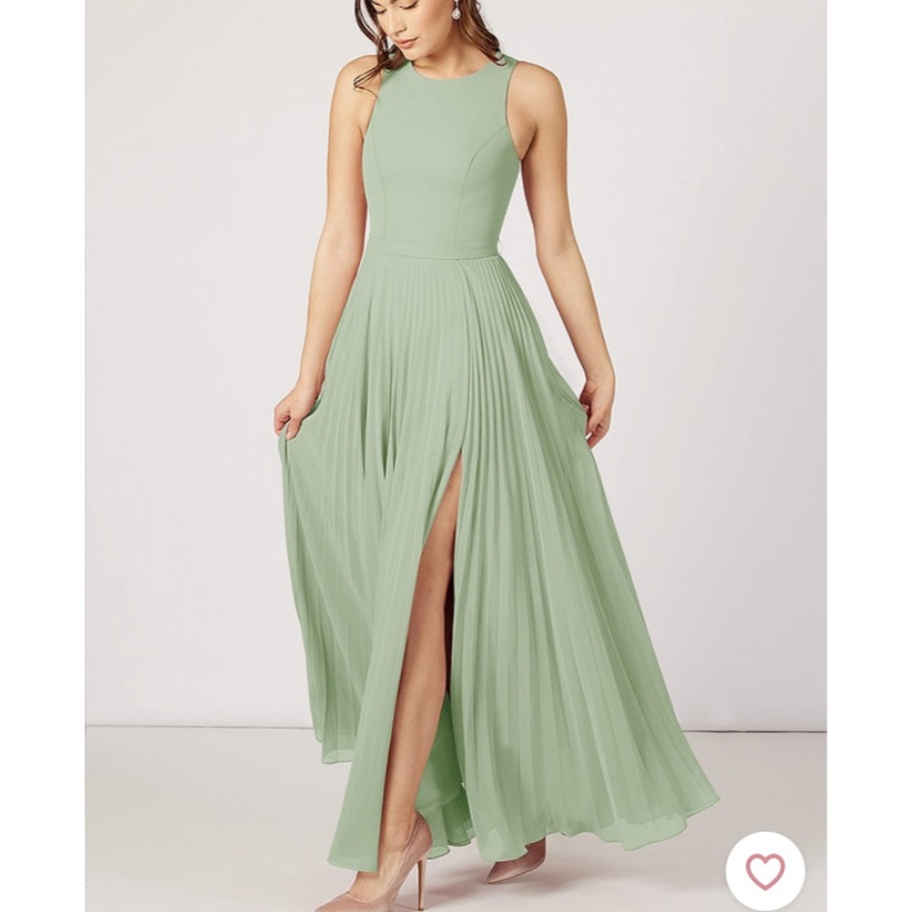 🍐AZAZIE | NWT Lindie Dusty Sage Bridesmaid Dress